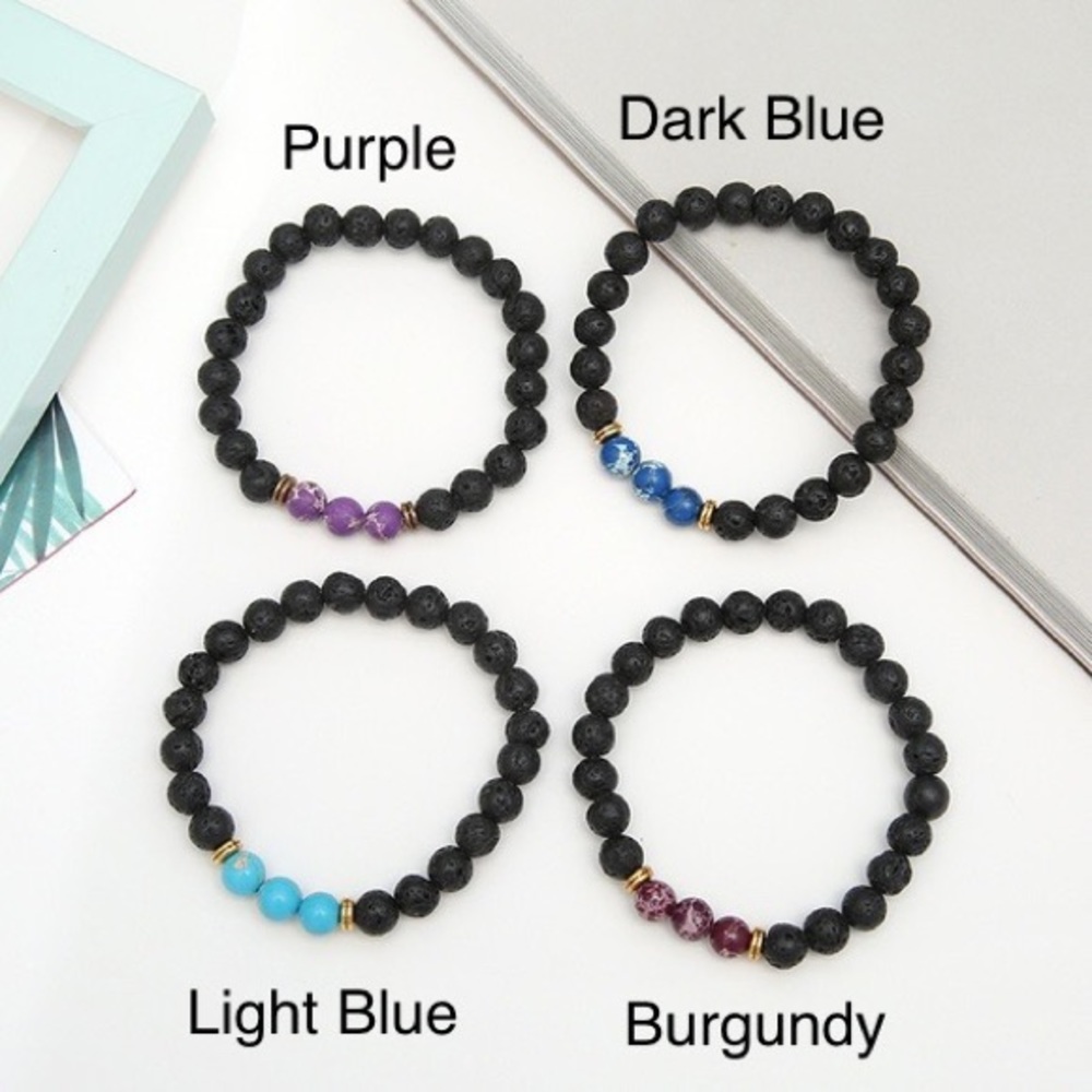 🔥3/$20 Sale🔥 Lava Stone Stretch Bracelets Various Colors